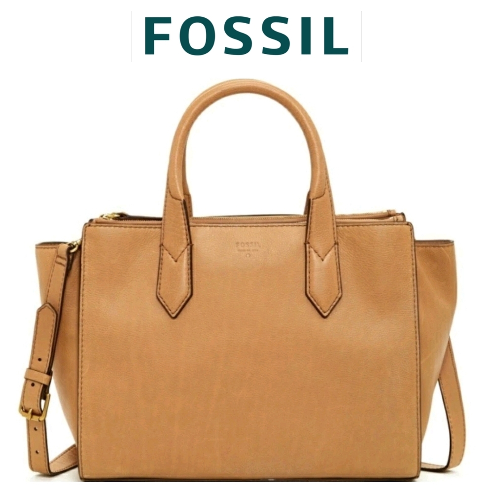 Vintage Fossil Knox Convertible Leather Crossbody Bag